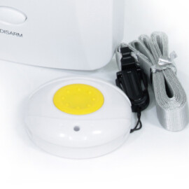 Paniekknop met SMS Alarm naar mobiele telefoon, kleur wit, 2G