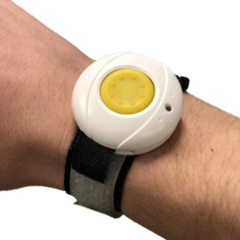 Paniekknop met SMS Alarm naar mobiele telefoon, kleur wit, 2G