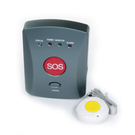 Paniekknop met SMS Alarm naar mobiele telefoon, kleur antraciet, 2G