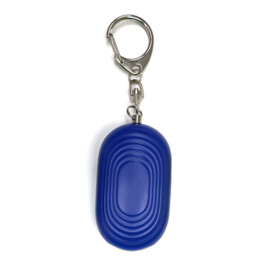 Persoonlijk alarm, blauw, 130 decibel, sleutelhanger en zaklamp