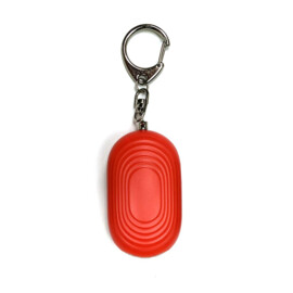 Persoonlijk alarm, rood, 130 decibel, sleutelhanger en zaklamp