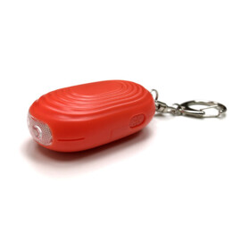 Persoonlijk alarm, rood, 130 decibel, sleutelhanger en zaklamp
