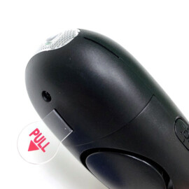 Persoonlijk alarm, grijs, 130 decibel, sleutelhanger en zaklamp