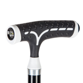 Wandelstok met ingebouwde led, inklapbaar, zeer stevig en solide voetstuk