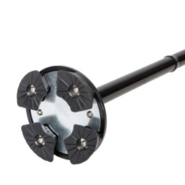 Wandelstok met ingebouwd alarm, brede en verstelbare led, inklapbaar, zeer stevig en solide voetstuk