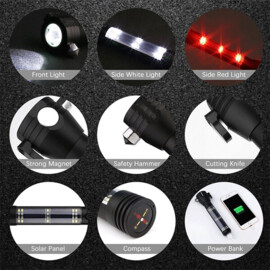 Travel Guard, Noodhulp zaklamp met 9 functies