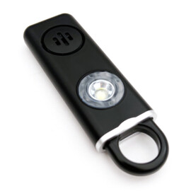 Persoonlijk alarm met Airtag functie, oplaadbare batterij, zwart, 130 decibel, sleutelhanger